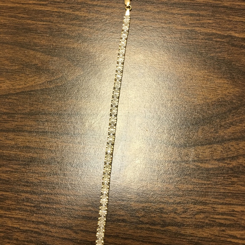 Genuine Diamond and Gold Bracelet